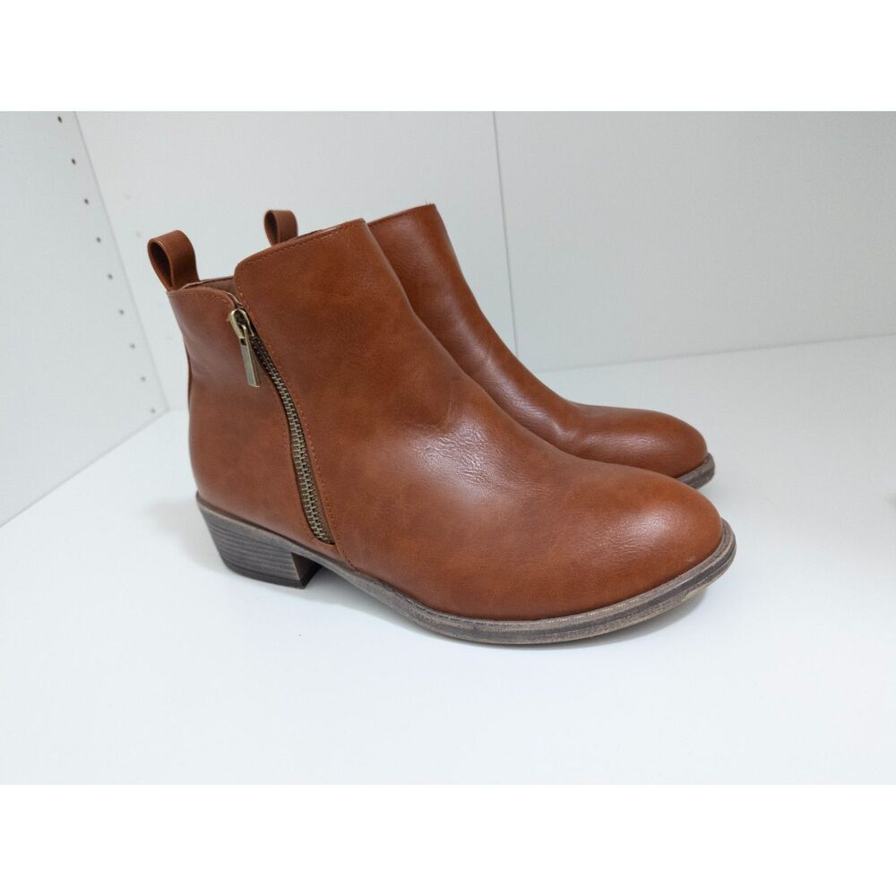 Jeossy milan cognac brown ankle boots size 9‎